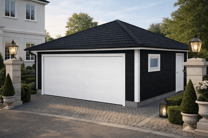 Hovedbilde Dobbelgarasje 6,0 × 6,0 m – pyramidetak, ...