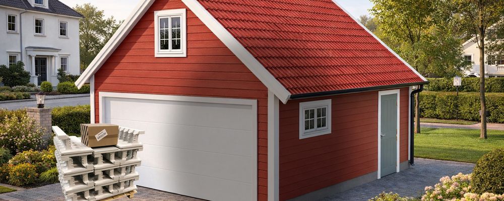 Tilbud på garasjer, porter og tilbehør